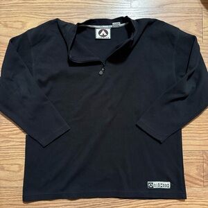y2k Airwalk Quarter Zip Sweatshirt Large